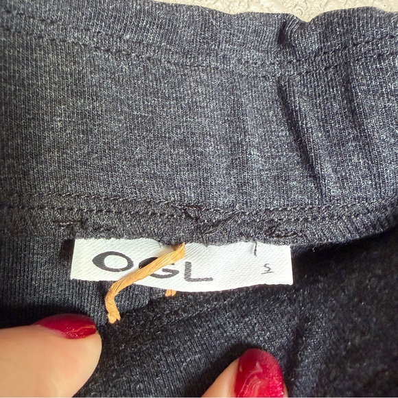 OGL Stretch Wool Wide Leg Pull-On Pants Heather Black Size S - Picture 5 of 8